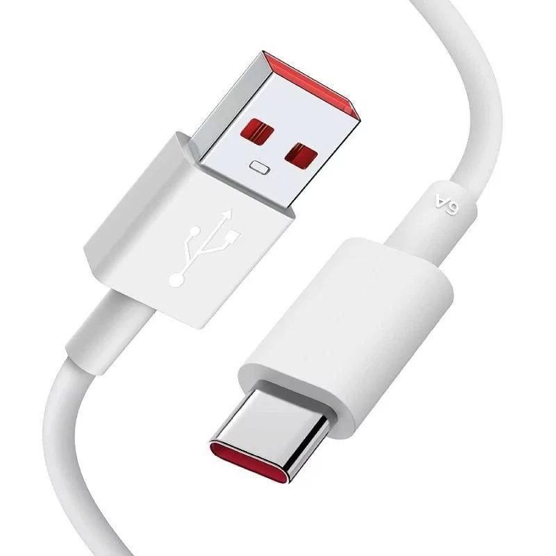 Cabo USB Xiaomi 6A Type-A para Type-C - 1m - Branco