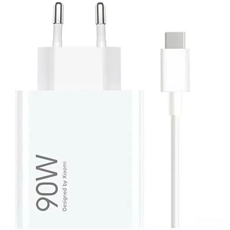Carregador de Parede Xiaomi GaN 90W HyperCharge Combo – (1x USB-A + Cabo USB-C, Carga Rápida)|Xiaomi|6932554435943 Carregador de Parede Xiaomi GaN 90W HyperCharge Combo – (1x USB-A + Cabo USB-C, Carga Rápida)|Xiaomi|6932554435943