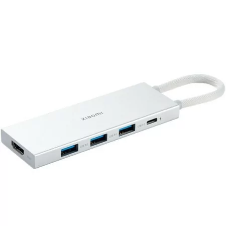 Docking Station Xiaomi 5 em 1 USB 3.0 Tipo-C – HDMI, PD e 3x USB – Branco|Xiaomi|6941812791639