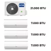 HTW Multisplit Kit (3x1) - 21000 BTU IX41B2R32 (3x 7000BTU IX21D5)
