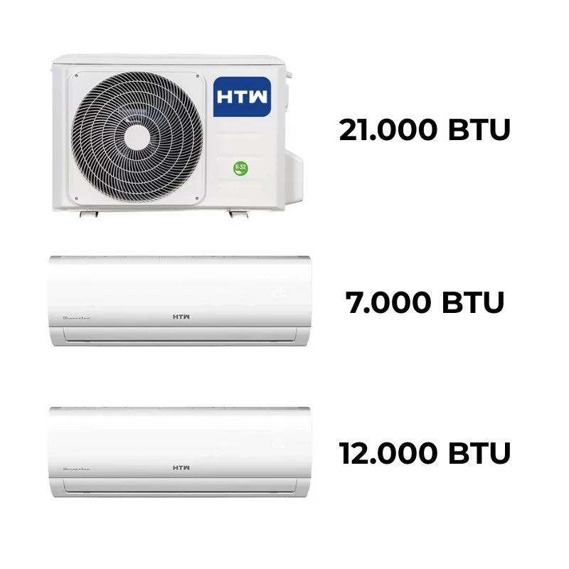 HTW Multisplit Kit (2x1) - 21000BTU IX41B2R32 (7000BTU + 12000BTU IX21D5) HTW Multisplit Kit (2x1) - 21000BTU IX41B2R32 (7000BTU + 12000BTU IX21D5)