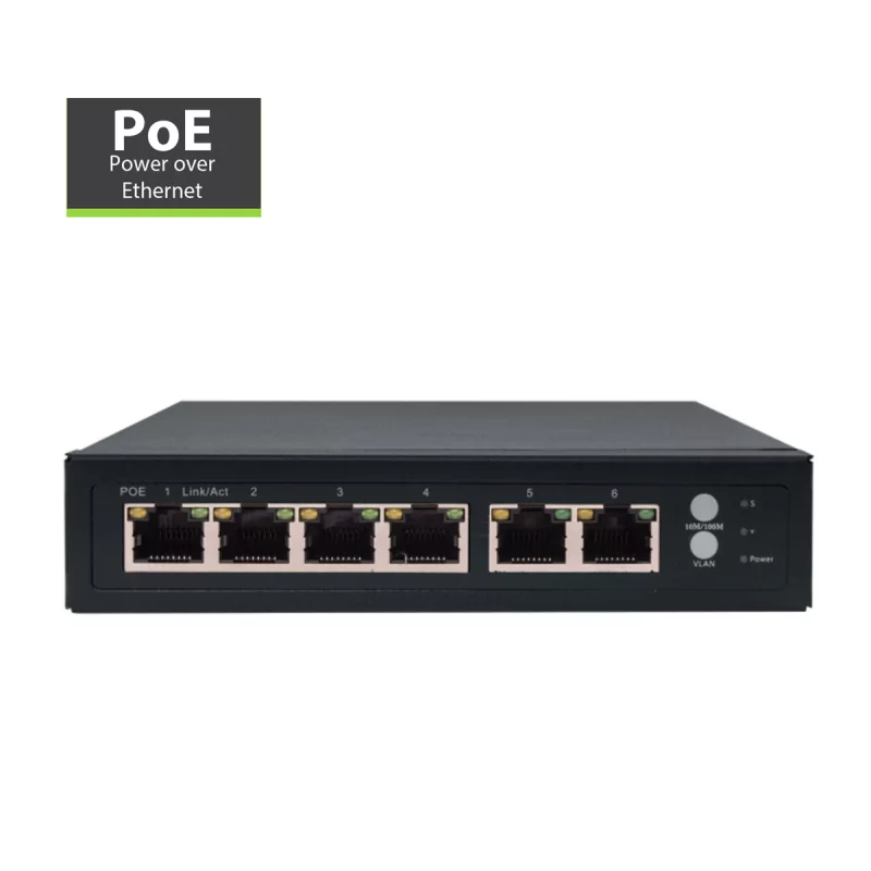 Switch Rede PoE Amiko LS-RT411 Switch Rede PoE Amiko LS-RT411