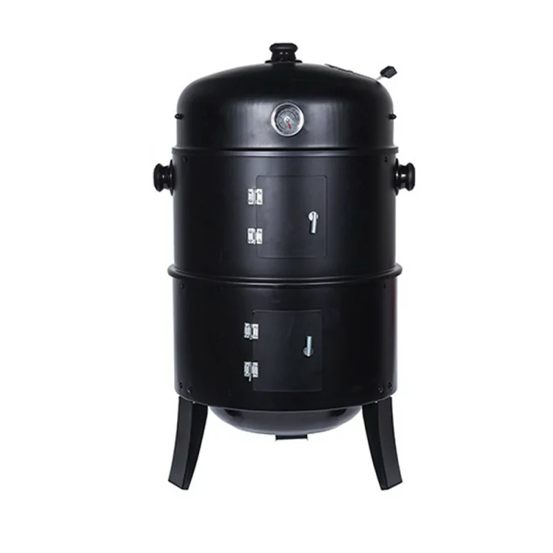 Barrel Type Smoker Grill – Black | BBQ Collection Barrel Type Smoker Grill – Black | BBQ Collection