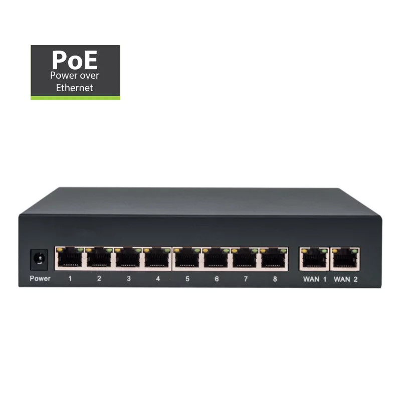 Switch Rede PoE Amiko LS-RT812 Switch Rede PoE Amiko LS-RT812