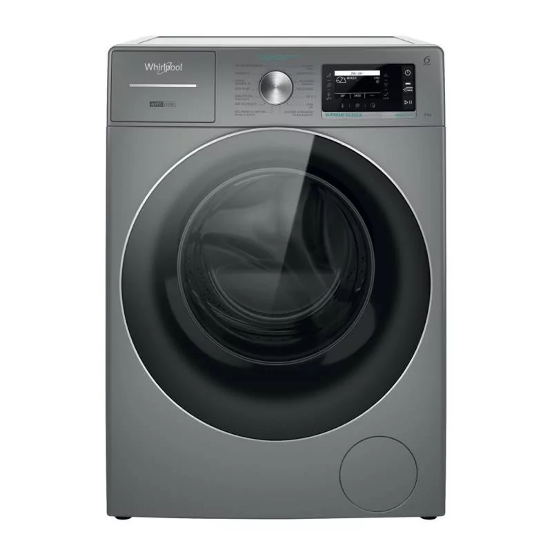 Máquina Lavar Roupa Whirlpool - 9Kg 1400rpm Prata | W8 99ADS SILENCE SPT Máquina Lavar Roupa Whirlpool - 9Kg 1400rpm Prata | W8 99ADS SILENCE SPT