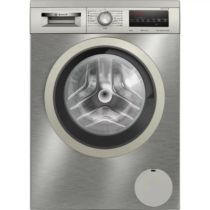 Máquina Lavar Roupa Bosch Serie 6 - 9Kg - 1400rpm EcoSilence Inox | WUU28T6KES|Bosch|4242005447855 Máquina Lavar Roupa Bosch Serie 6 - 9Kg - 1400rpm EcoSilence Inox | WUU28T6KES|Bosch|4242005447855