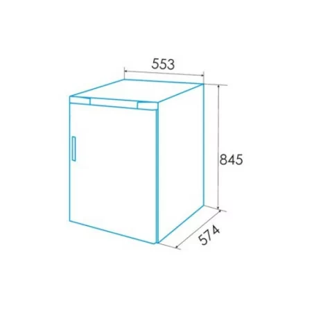 Edesa Mini Fridge (116L - 85cm - w/ Freezer) | EFS-0814 WH/A
