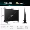 TV Hisense 32A5Q (QLED - 32" - 81cm - Full HD - Smart TV)|Hisense|6942351418179 TV Hisense 32A5Q (QLED - 32" - 81cm - Full HD - Smart TV)|Hisense|6942351418179
