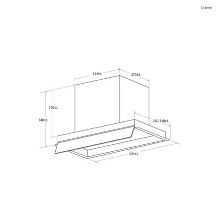 Exaustor Encastre Haier HAPY6CBS4BG (60cm - 626m³/h)|Haier|8059019091006