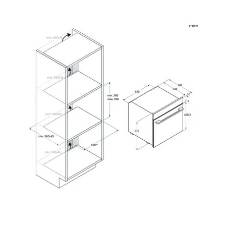Forno Encastre Haier H6 ID2P3T1X (78L - Hidrolítico - Classe A+ - Inox)|Haier|8059019088785