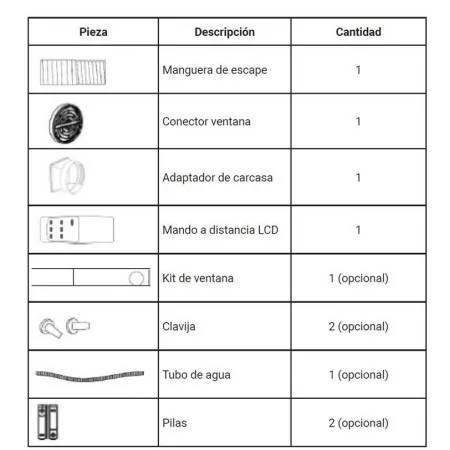 AIRAWA Portable Air Conditioner - 9000 BTU (Cold/Hot) + Window Kit - AIRPB09POR