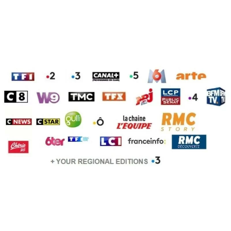 Kit Satélite TNTSAT - Recetor Thomson e Antena 80cm para ASTRA - Canais Franceses)