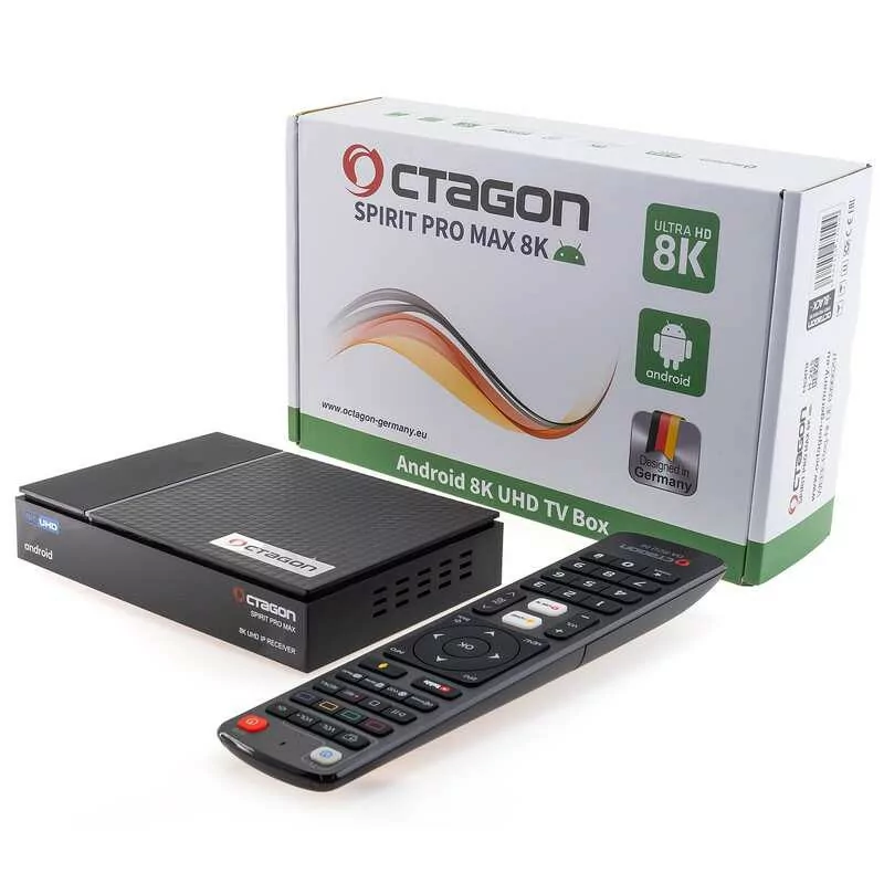 Octagon Spirit 8K UHD - 4GB/64GB - (Android TV - 5G - RCU BT) Octagon Spirit 8K UHD - 4GB/64GB - (Android TV - 5G - RCU BT)