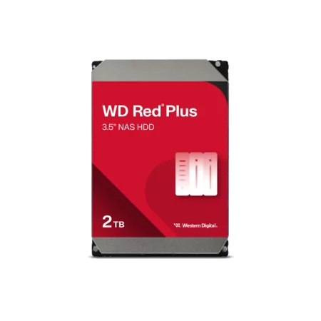 Western Digital WD Red Plus 2TB NAS HDD - 5400RPM, 180MB/s, SATA 6Gb/s|Western Digital|718037899770