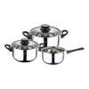5-Piece Universal Stainless Steel Kitchen Set – Toledo (Ø16cm Casserole + Ø18/20cm Pots with Lid) - San Ignacio - SG8050