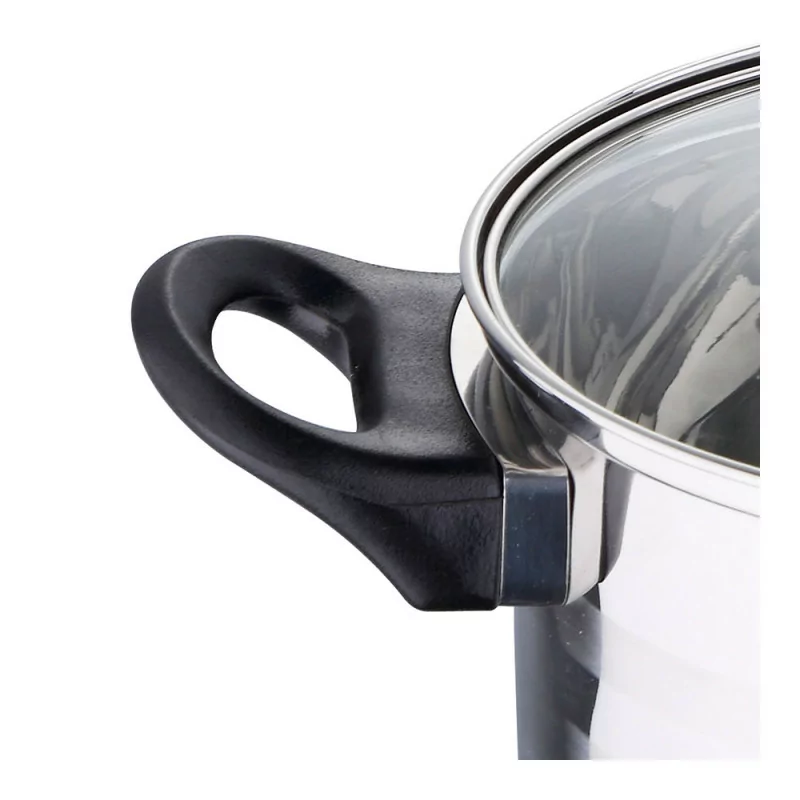 Trem de Cozinha Universal 5 Peças Inox – Toledo (Caçarola Ø16cm + Tachos c/ Tampa Ø18/20) - San Ignacio - SG8050