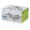 5-Piece Universal Stainless Steel Kitchen Set – Toledo (Ø16cm Casserole + Ø18/20cm Pots with Lid) - San Ignacio - SG8050