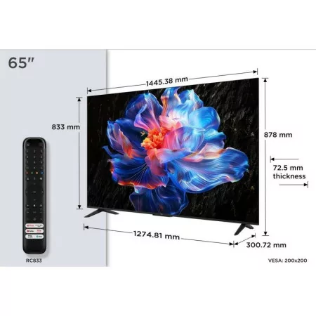 Smart TV TCL 65" LED - (165cm - Google TV - 4K) - 65P6K|TCL|5901292528379