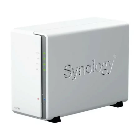NAS Synology DiskStation DS223j | 2 Baías | CPU 4-Core Realtek RTD1619B | RAM 1GB DDR4 | Branco