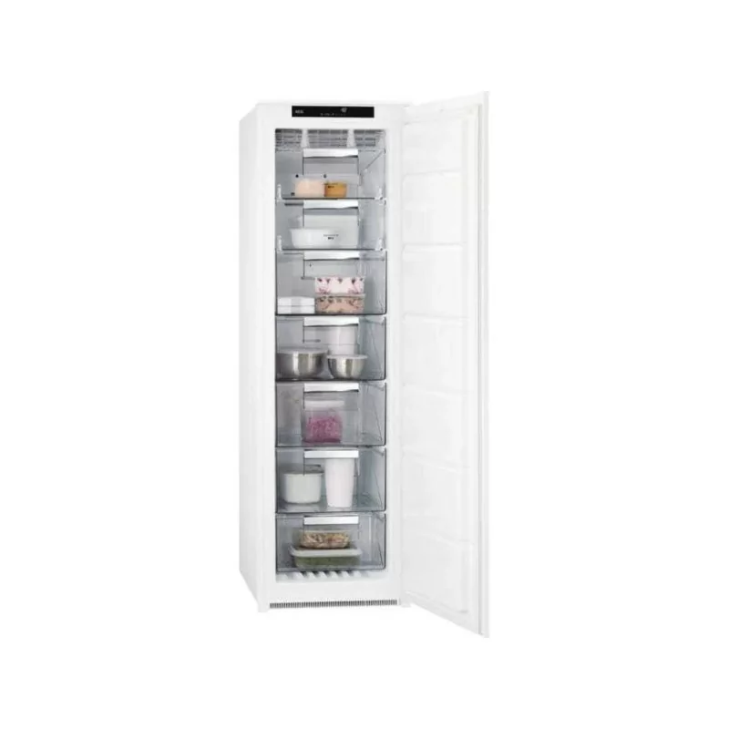 Arca Congeladora Vertical AEG - 204L - No Frost - Classe E - Branca - ABE818E6NS Arca Congeladora Vertical AEG - 204L - No Frost - Classe E - Branca - ABE818E6NS