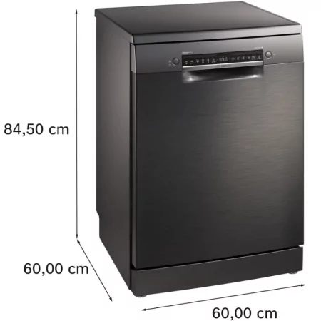 Bosch Dishwasher - (14 Sets - Class B - Black Steel) - SMS4EMC06E