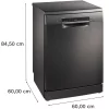 Bosch Dishwasher - (14 Sets - Class B - Black Steel) - SMS4EMC06E