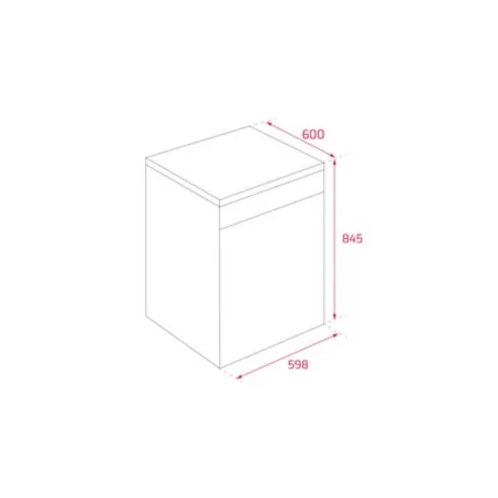 Teka DFS26650 13-Set Class E White Dishwasher