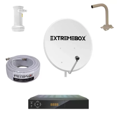 Kit TV Satélite Essencial - Amiko HD8165 WiFi|Amiko|