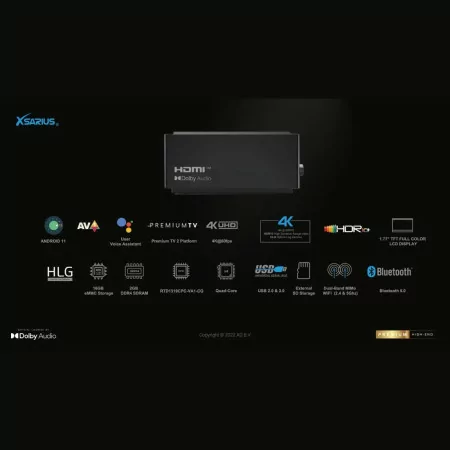 Xsarius Aimax 2 – Desempenho 8K, Wi-Fi 6 e Android TV para a Melhor Experiência