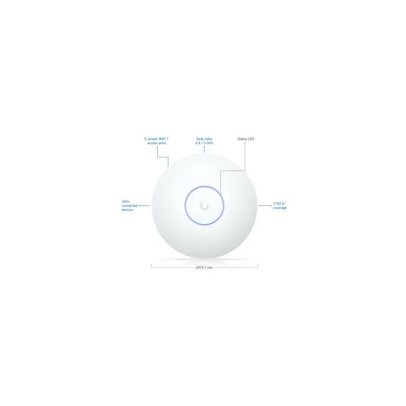 Access Point Ubiquiti U7-LR WiFi 7 Dual-Band 2.5GbE PoE|Ubiquiti|0810177161929 Access Point Ubiquiti U7-LR WiFi 7 Dual-Band 2.5GbE PoE|Ubiquiti|0810177161929