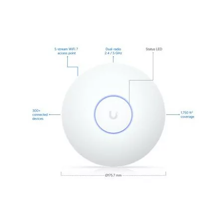 Access Point Ubiquiti U7-LR WiFi 7 Dual-Band 2.5GbE PoE|Ubiquiti|0810177161929