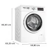 Bosch Série 6 WUU28T66ES – 9Kg, 1400 RPM, Classe A, EcoSilence|Bosch|4242005447848