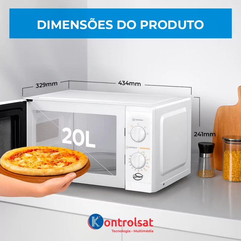 Microondas Blanco 20 Litros - ESMART - MM7P012LW-P00EM