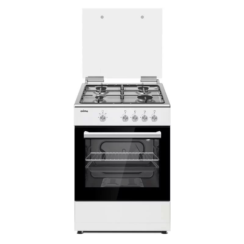 Cocina Orima OR-650-W (4 Quemadores Gas - Blanco - Horno a Gas 55L) Cocina Orima OR-650-W (4 Quemadores Gas - Blanco - Horno a Gas 55L)