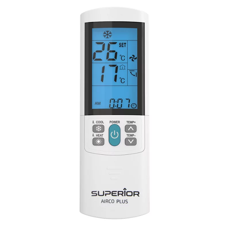 Superior Electronics Comando Ar Condicionado Universal AirCo Plus - Compatibilidade 4000+ Códigos Display Retroiluminado|Superior Electronics|8054242080094
