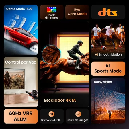 Smart TV Hisense 55" - (140cm - VIDAA OS - UHD 4K) - 55A6Q