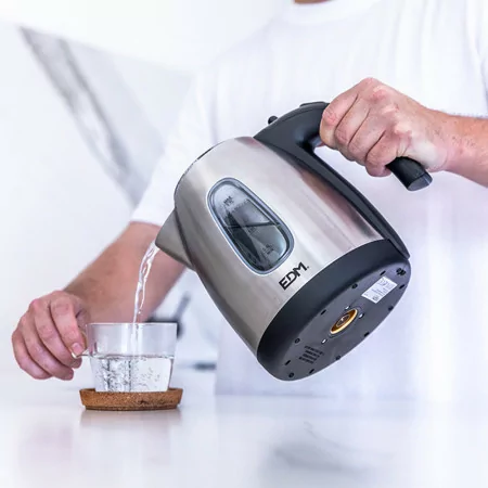 Chaleira Elétrica EDM 1,7 L - Inox 2200 W com Desligamento Automático