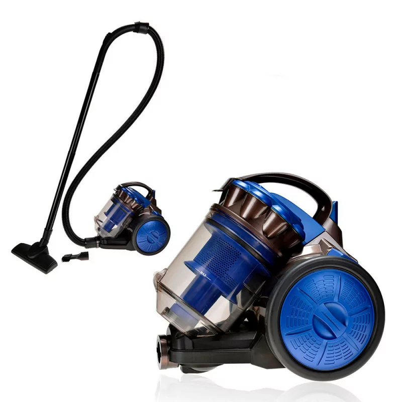 EDM 2.5 L Bagless Vacuum Cleaner - Multicyclonic 79 dB - 700 W Blue - Class A EDM 2.5 L Bagless Vacuum Cleaner - Multicyclonic 79 dB - 700 W Blue - Class A