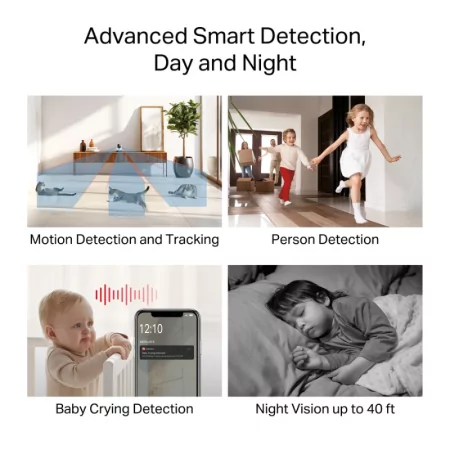 Mercusys MC210 Pan/Tilt Wi-Fi Camera (2K 3MP - Night Vision - Two-Way Audio)