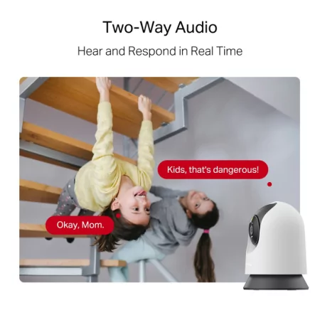Mercusys MC210 Pan/Tilt Wi-Fi Camera (2K 3MP - Night Vision - Two-Way Audio)