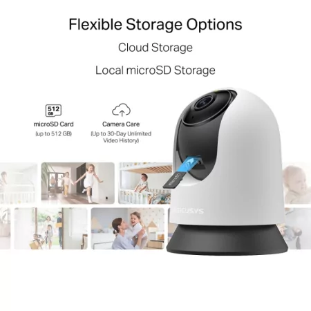 Câmara Wi-Fi Mercusys MC210 Pan/Tilt (2K 3MP - Visão Noturna - Áudio Bidirecional)|Mercusys|6957939004897 Câmara Wi-Fi Mercusys MC210 Pan/Tilt (2K 3MP - Visão Noturna - Áudio Bidirecional)|Mercusys|6957939004897