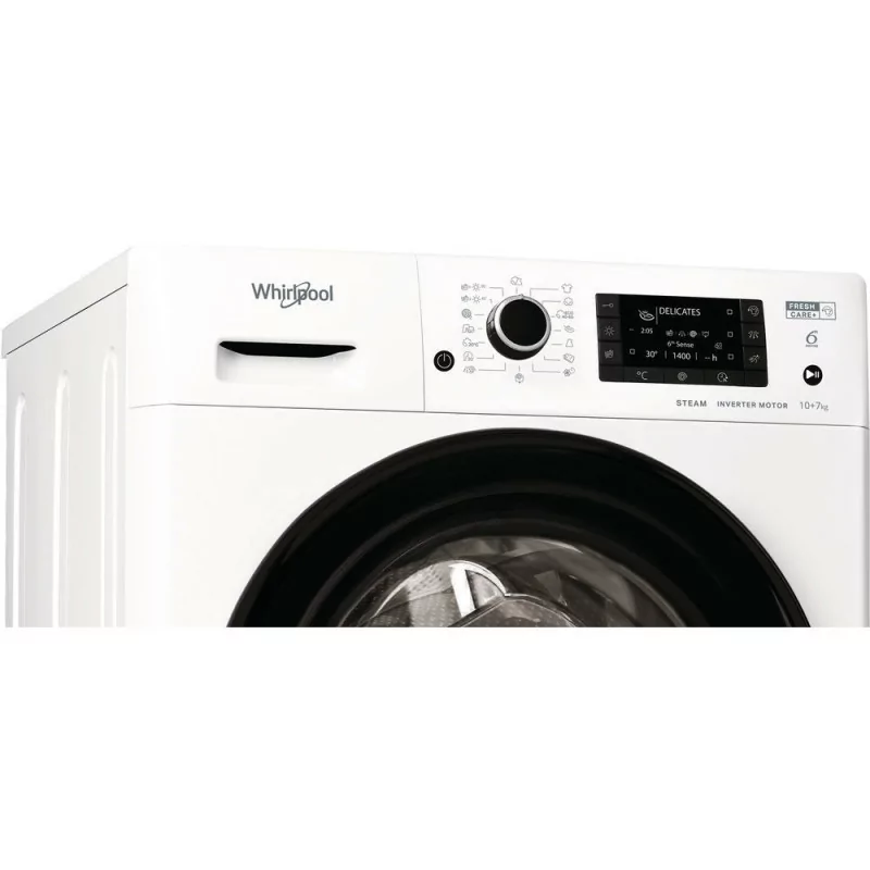 Lavadora-Secadora Roupa Whirlpool FWDD 1071682 (10kg/7kg - 1600rpm - Clase E)