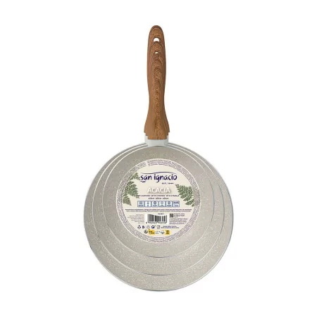 San Ignacio Pressed Aluminium Frying Pan Set (3 Pieces - 16/20/24 cm - Non-Stick)