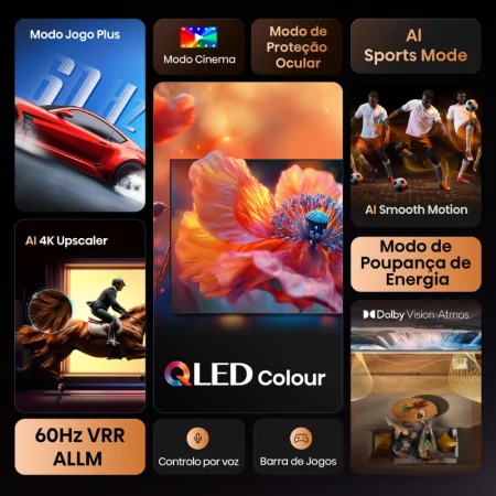 Smart TV Hisense 65 - (QLED - 4K UHD - Vidaa OS - 164cm) - 65E7Q|Hisense|6942351418902