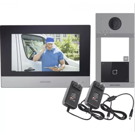 Hikvision DS-KIS604-P(C) - IP/WiFi Video Intercom Kit with 7" Monitor and MF Reader (Up to 16 Monitors)