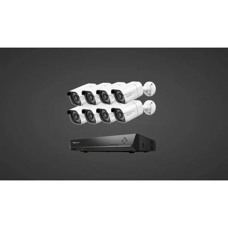 Kit Reolink 16 Canais - RLK16-810D8-A - 8 Camaras RLC 810A POE - 3TB - 4K UHD Kit Reolink 16 Canais - RLK16-810D8-A - 8 Camaras RLC 810A POE - 3TB - 4K UHD