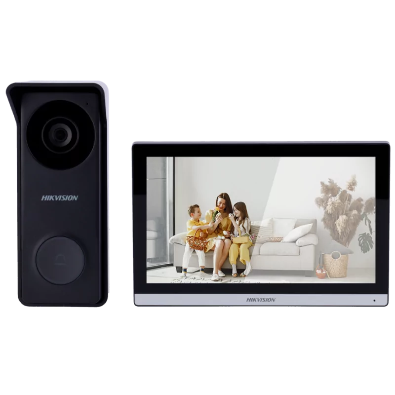 Hikvision Hybrid Video Intercom Kit 4-Wire Analogue + WiFi - DS-KIS313-P(B)