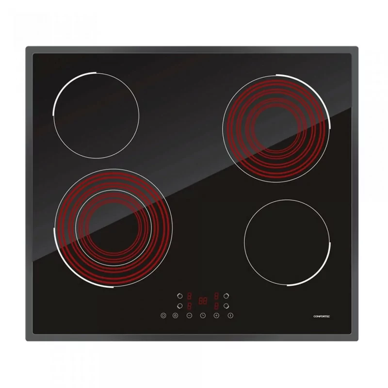 Placa Vitrocerámica Confortec 60cm 4 Zonas - CFH6244VTC