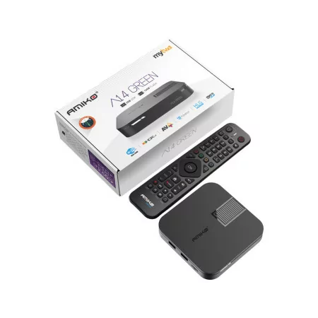 Amiko Android 14 4K UHD IPTV Receiver - A14 Green