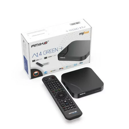 Amiko Android 14 4K UHD IPTV Receiver - A14 Green